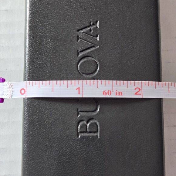 Bulova Eyeglasses Case Hard Shell Clamshell Felt Lined Travel Storage Black 6" - Picture 7 of 7